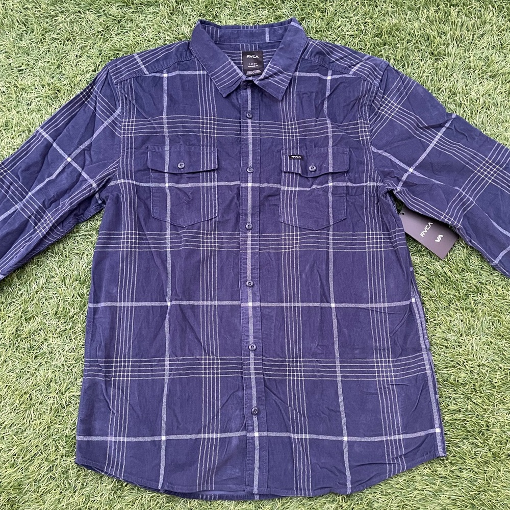 RVCA Men’s - Blues Walk Cord Long Sleeve Shirt